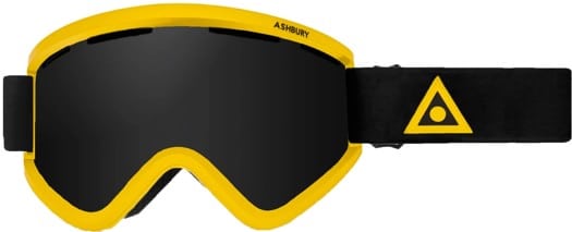 Ashbury Blackbird Goggles + Bonus Lens - gold triangle/dark smoke lens + yellow lens - view large