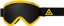 Ashbury Blackbird Goggles + Bonus Lens - gold triangle/dark smoke lens + yellow lens