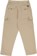 Polar Skate Co. Utility Pants - sand - reverse