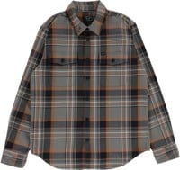 Dark Seas Summit Flannel Shirt - grey/black