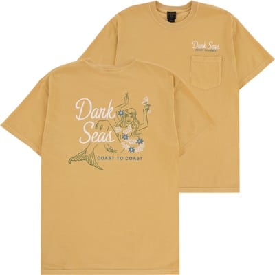 Dark Seas On The Rocks Pocket T-Shirt - mustard - view large