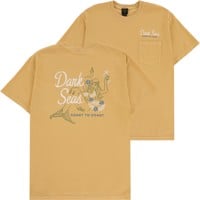 Dark Seas On The Rocks Pocket T-Shirt - mustard