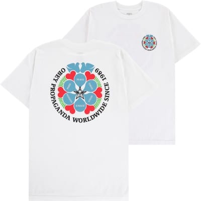 Obey Global Peace Organic Superior T-Shirt - white - view large