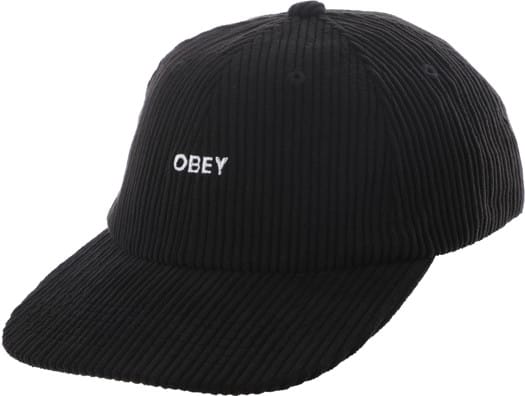 Obey Bold Cord Strapback Hat - black - view large
