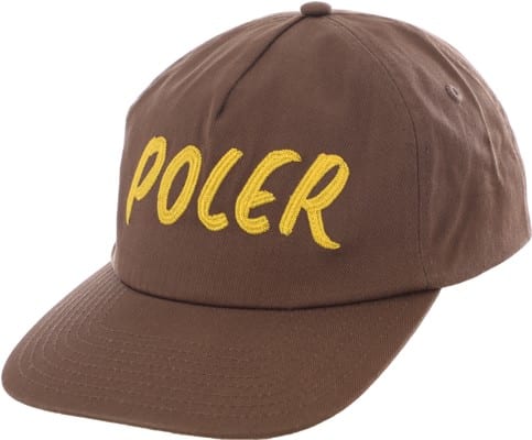 Poler Sign Painter Snapback Hat - coffee - view large