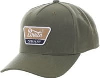 Brixton Linwood C MP Snapback Hat - military olive