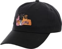 There Flowers Strapback Hat - black