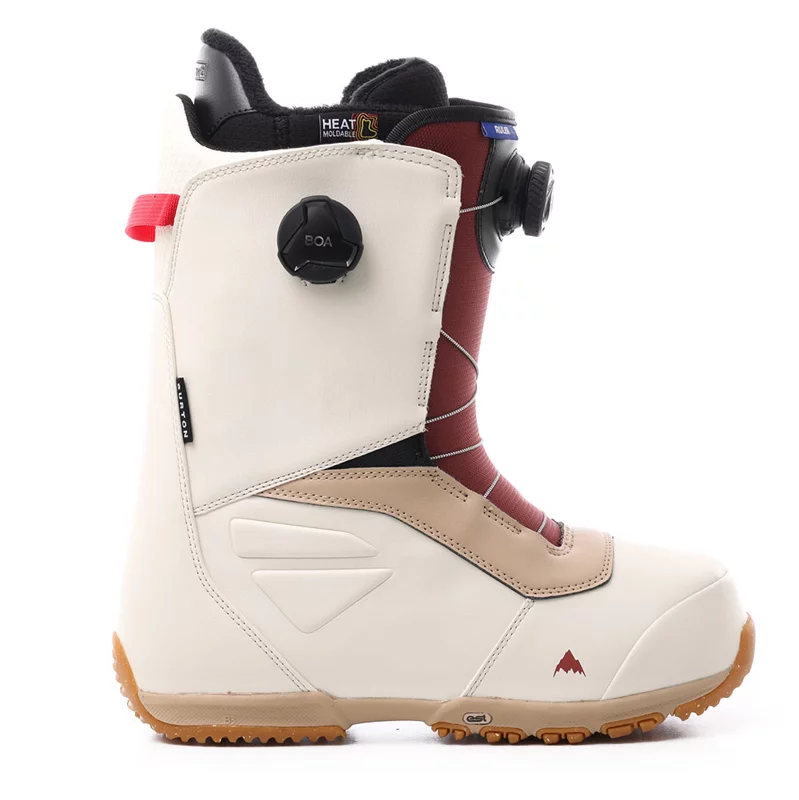 Burton Ruler Boa Snowboard Boots 2023 - stout white/red - Free 