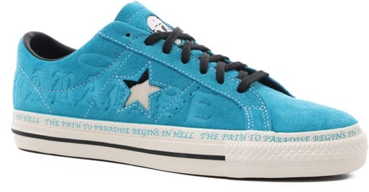 Converse One Star Pro Skate Shoes - (sean pablo) rapid teal/black