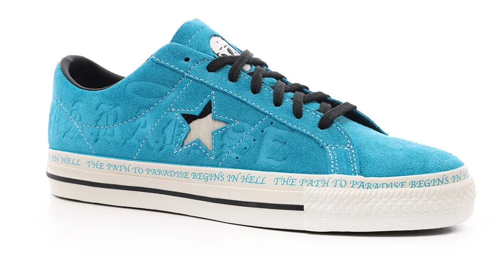 pedicab andrageren politiker Converse One Star Pro Skate Shoes - (sean pablo) rapid teal/black/egret |  Tactics