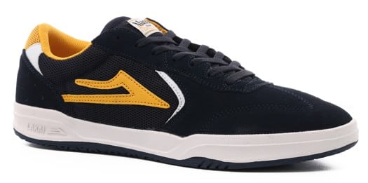 Lakai Atlantic Skate Shoes - (manch) navy/gold suede - view large