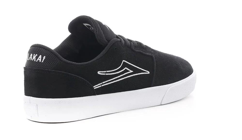 Lakai Cardiff Skate Shoes - black suede | Tactics