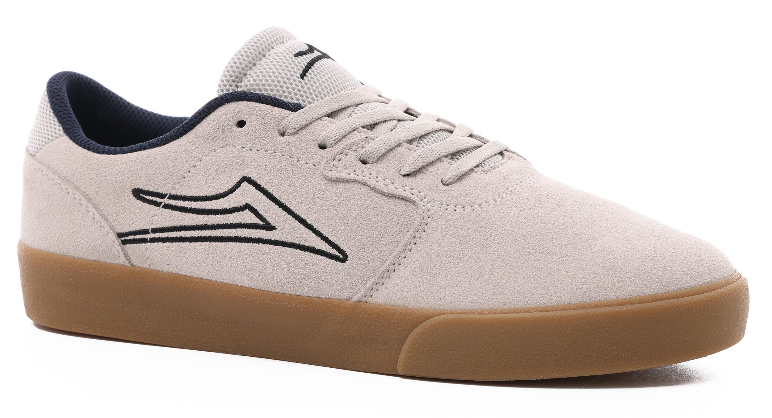 Lakai Cardiff Skate Shoes white/gum suede Tactics