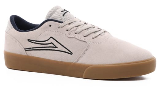 Lakai Cardiff Skate Shoes - white/gum suede - view large