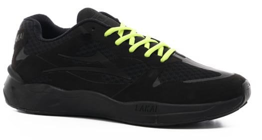 Lakai EVO 2.0 Shoes - black/neon green suede - view large