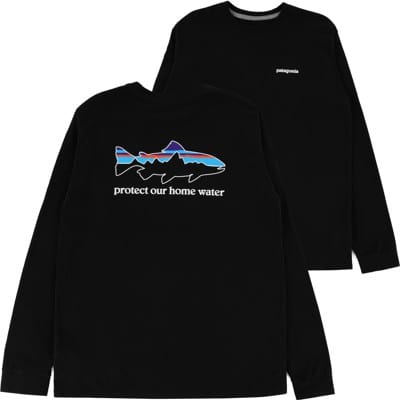 Patagonia Home Water Trout Responsibili-Tee L/S T-shirt - black - view large