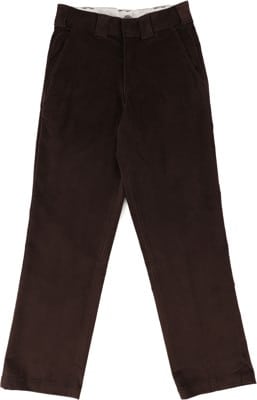 Dickies Flat Front Corduroy Pants - chocolate brown - view large