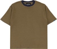 WKND Stripe T-Shirt - brown/yellow