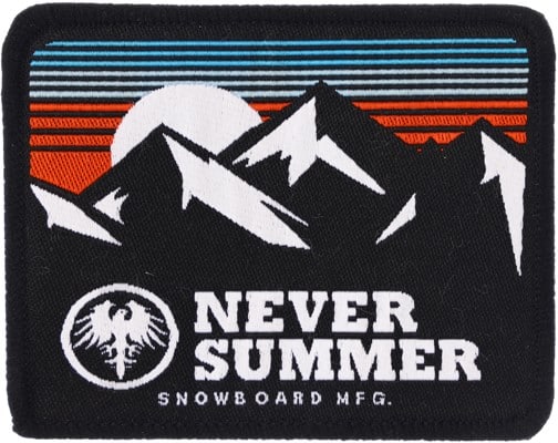 Never Summer Retro Mountain Patch - red/orange/yellow - view large