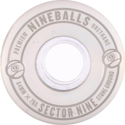 Sector 9 64mm Nineballs Longboard Wheels - grey (78a) - view large