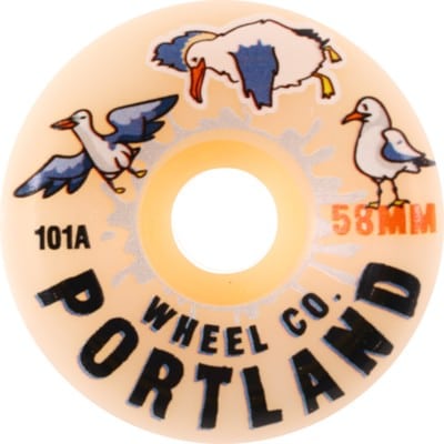 Portland Wheel Company Busy Birds Skateboard Wheels - white (101a) - view large
