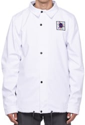 686 Waterproof Coaches Softshell Jacket - forest bailey white