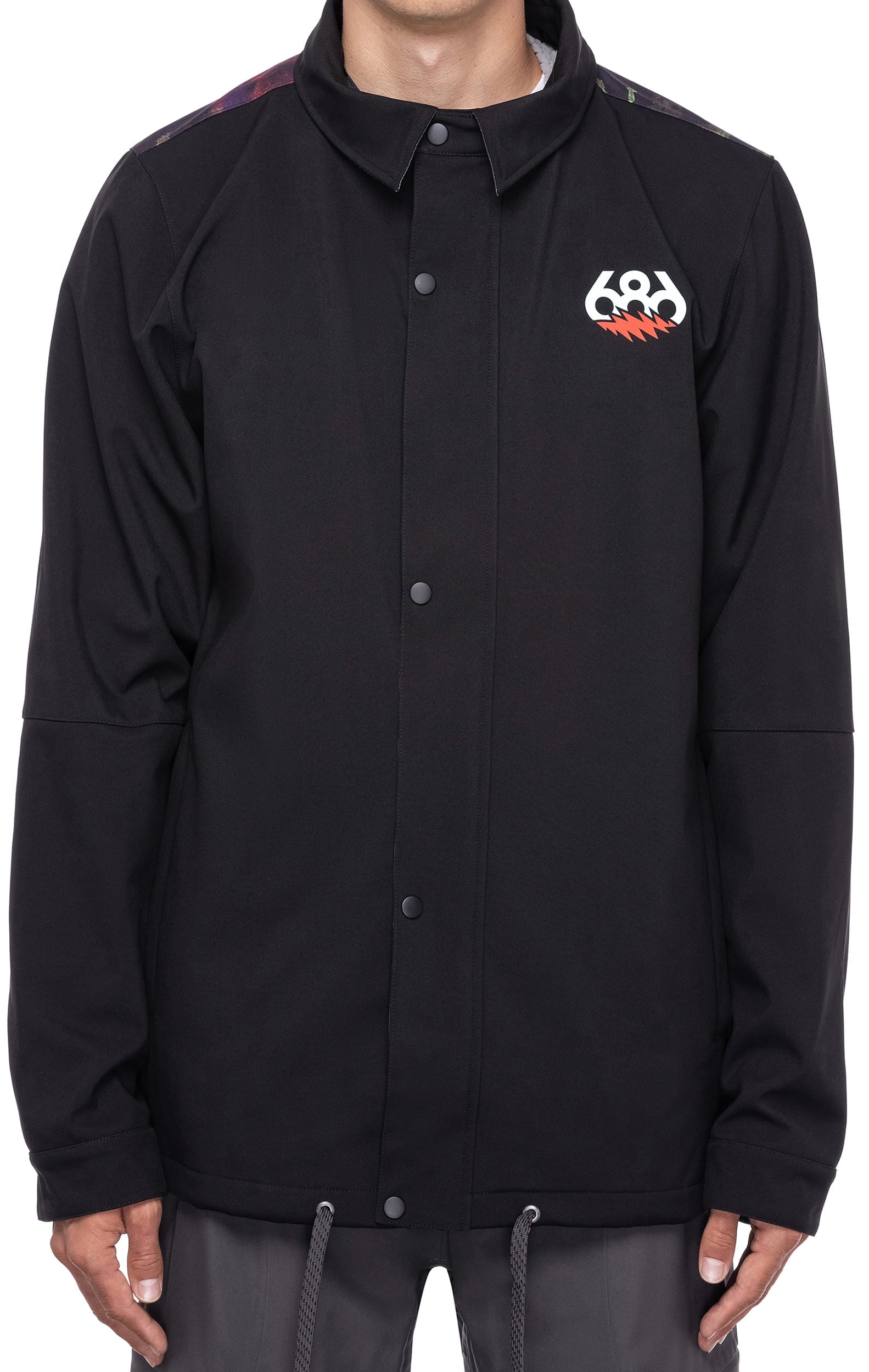 686 Waterproof Coaches Softshell Jacket - Grateful Dead Black | Tactics