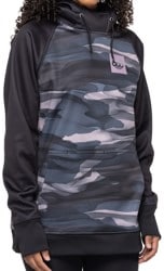 686 Women's Bonded Fleece Pullover Hoodie - dusty orchid waterland camo