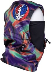 686 Patriot Bonded Hood Face Mask - grateful dead tie dye purple