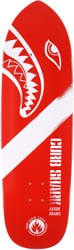 Black Label Adams Curb Shark 9.5 Skateboard Deck - red