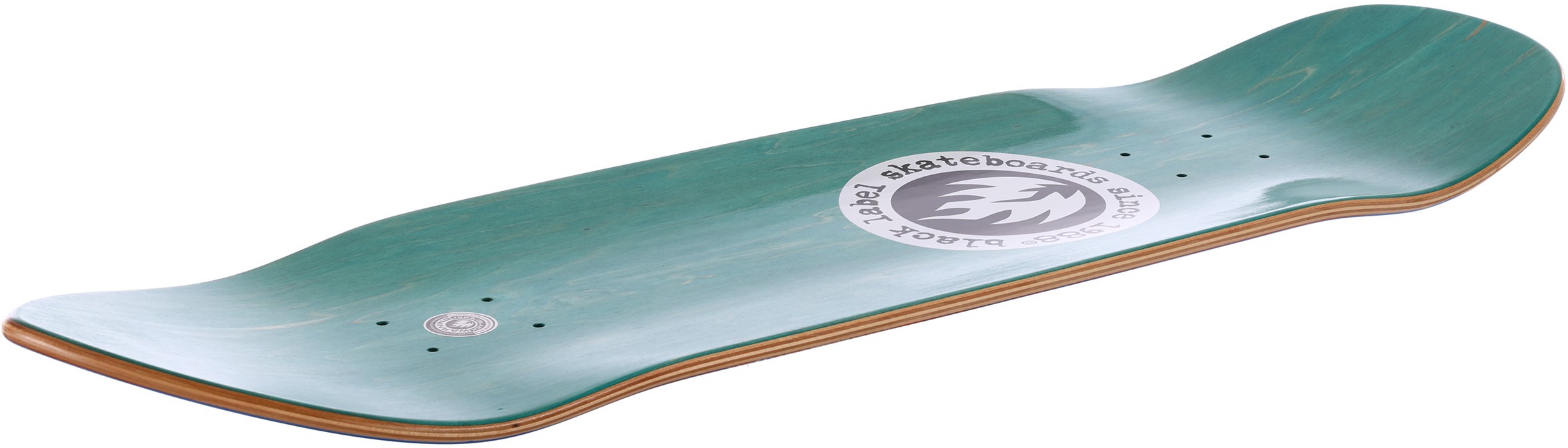 Black Label Adams Curb Shark 9.5 Skateboard Deck blue Tactics