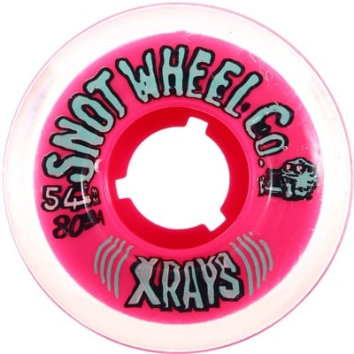 Snot X Rays Cruiser Skateboard Wheels - clear/pink (80a) - view large