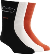 Tactics Desiree 3 Pack Sock - black/white/flamingo