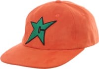 Carpet C-Star Suede Strapback Hat - orange