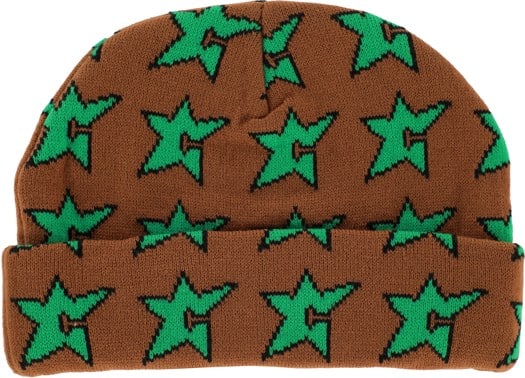 Carpet C-Star All Over Jacquard Beanie - brown - view large