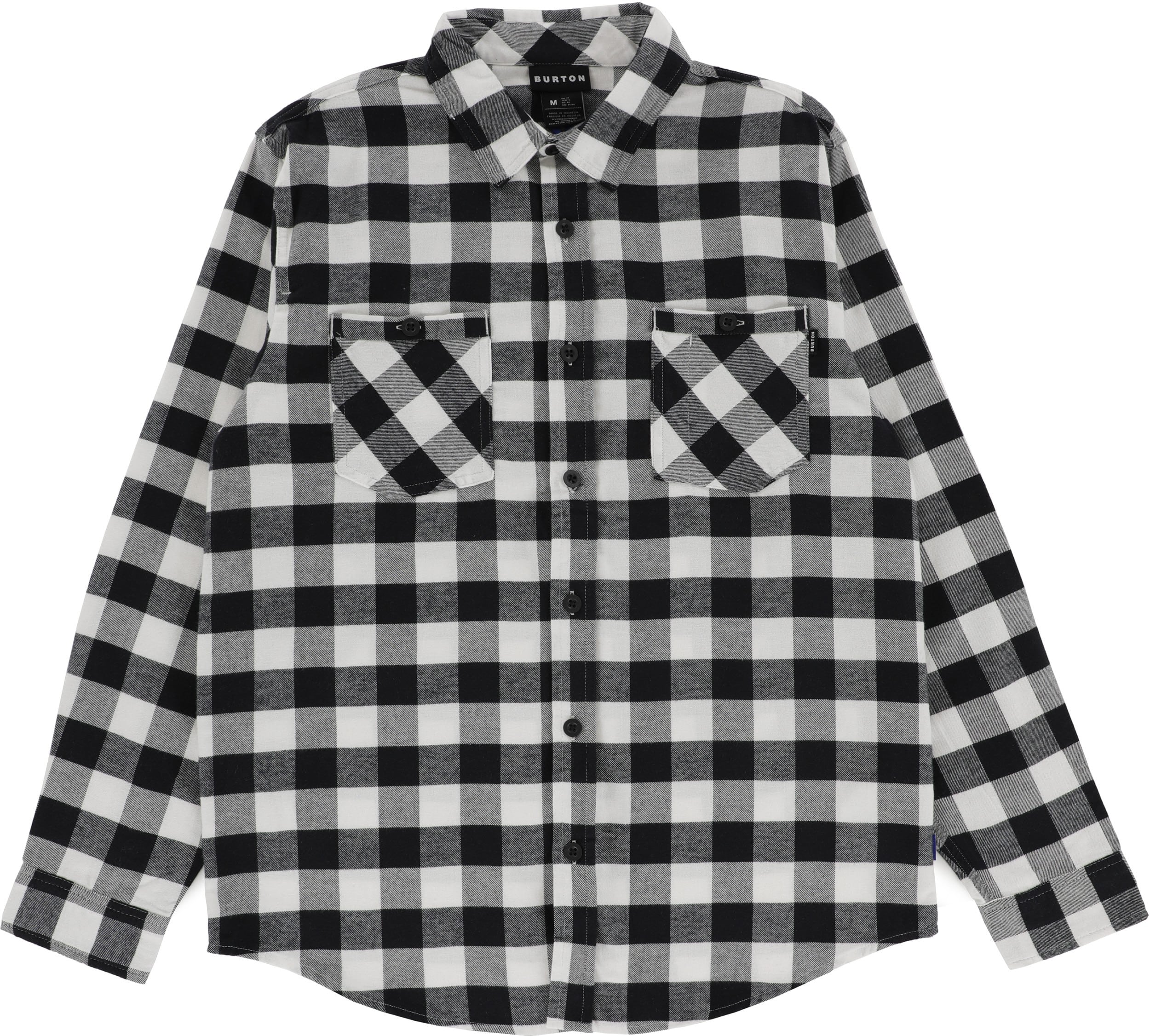 Burton Favorite Long Sleeve Flannel - stout white buffalo plaid | Tactics