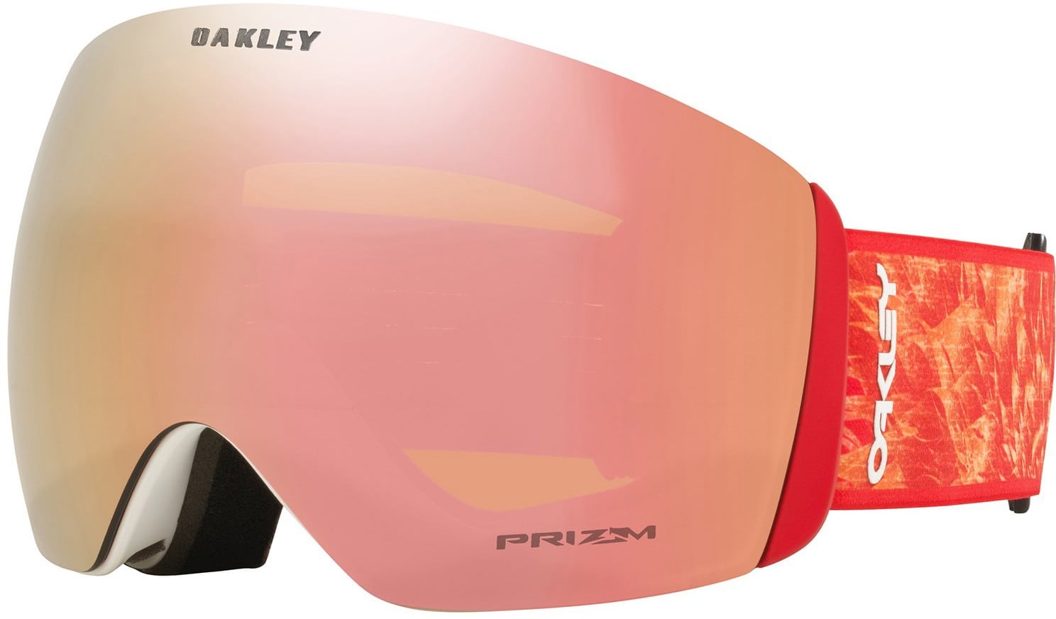 Oakley Flight Deck L Goggles red blaze/prizm rose gold lens Free