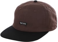 Tactics Trademark Snapback Hat - bark