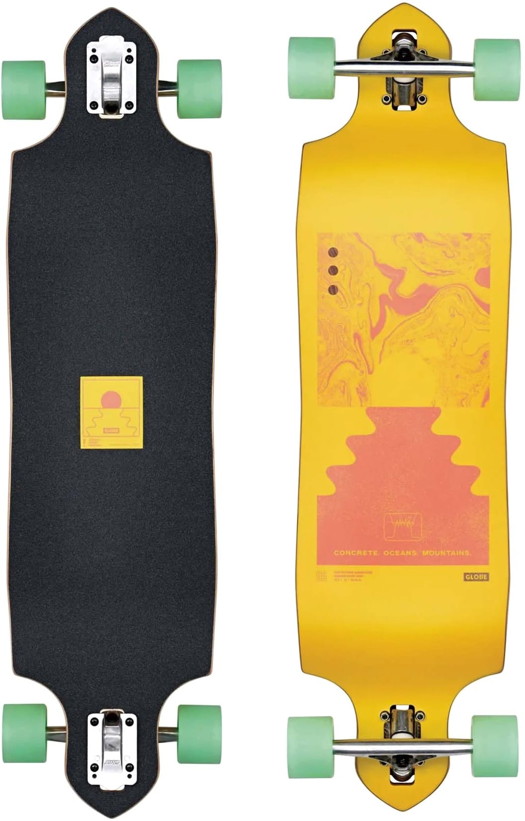 Globe Geminon MicroDrop 37.5" DropThrough Complete Longboard tidal