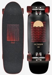 Globe Outsider 8.25 Complete Cruiser Skateboard - hellbent/red