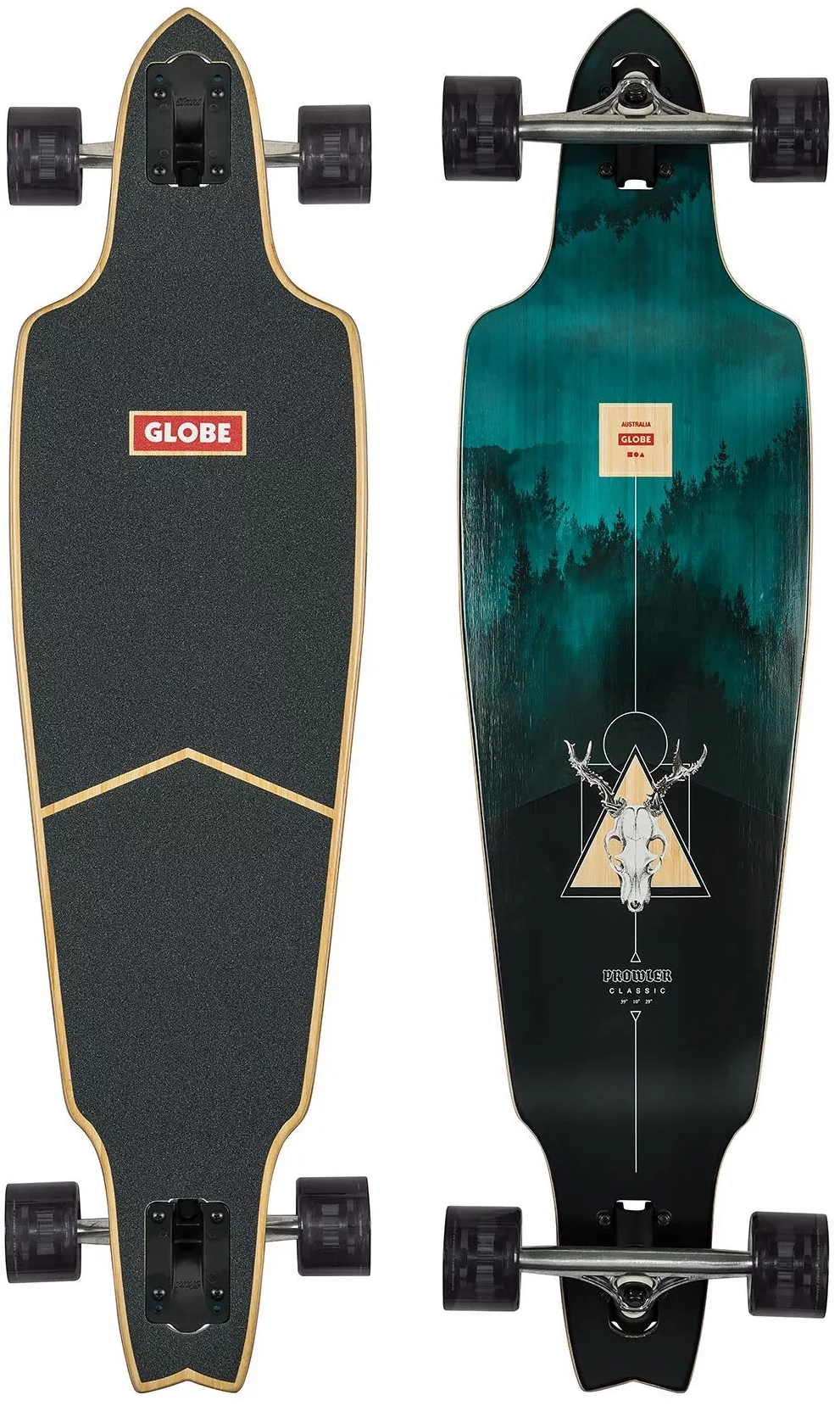 Globe Classic 38" Complete Longboard - bamboo/blue mountains - Free Shipping |
