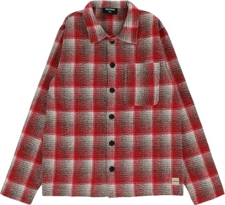 Tactics Trademark Heavyweight Flannel Shirt - red shadow - view large