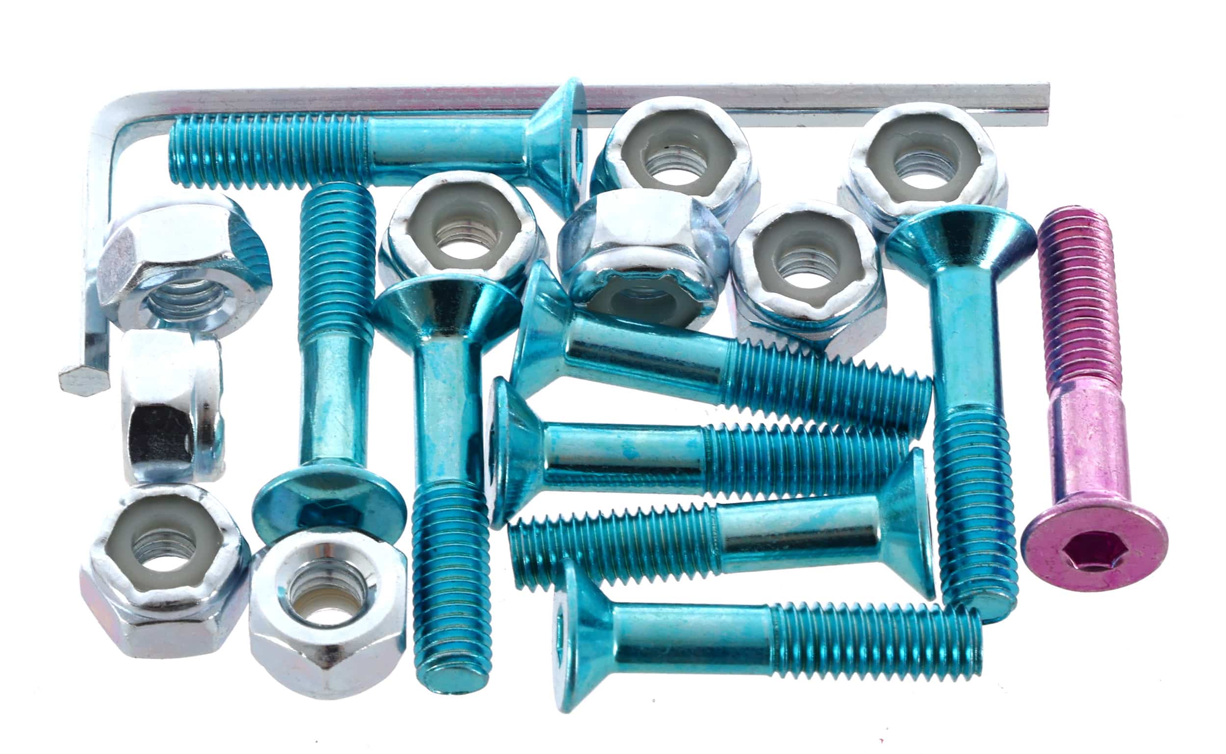 Krux Krome Allen Skateboard Hardware blue/pink krome Tactics