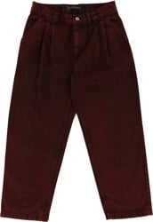Polar Skate Co. Grund Chino Pants - red black