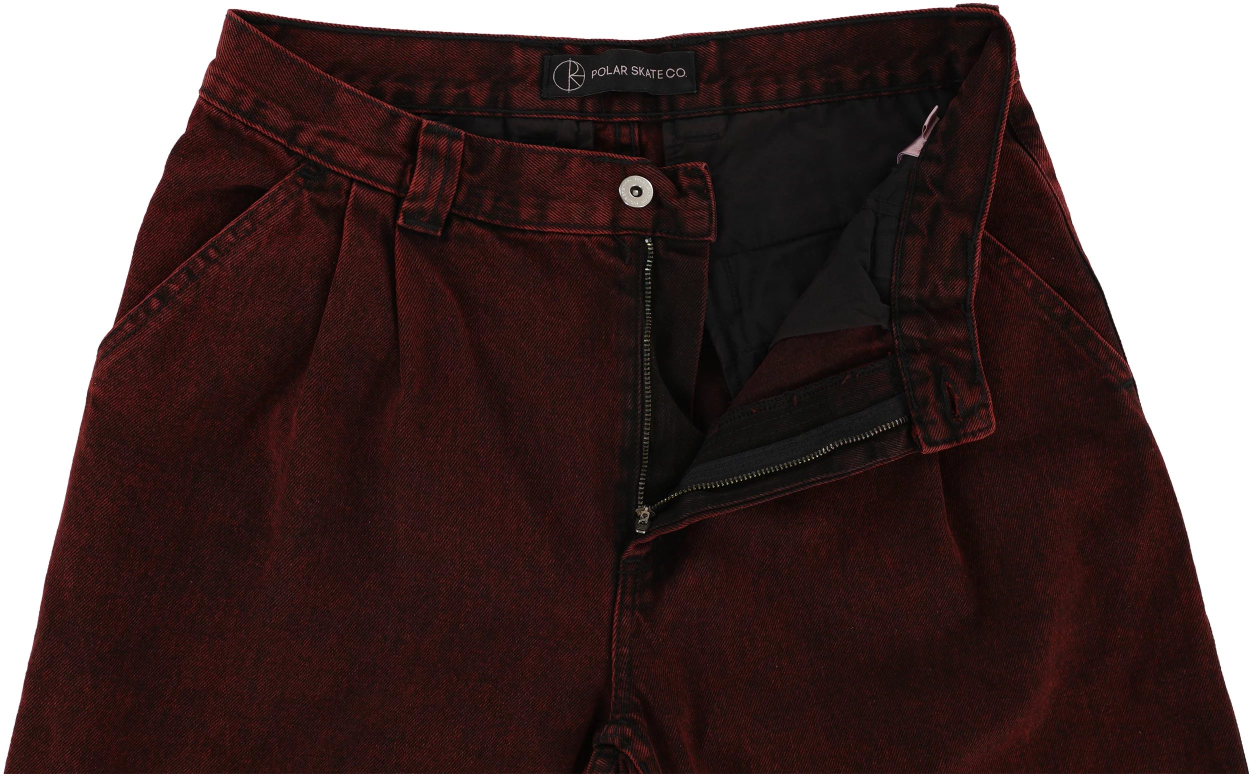 Polar Skate Co. Grund Chino Pants - red black - Free Shipping 