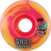 Snot Snot Swirls Skateboard Wheels - yellow/pink (101a)