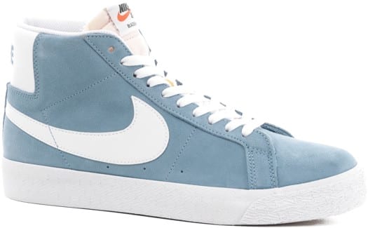 Nike SB Zoom Blazer Mid Skate Shoes - cerulean/white-cerulean-white - view large