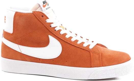 Nike SB Zoom Blazer Mid Skate Shoes - safety orange/white-safety orange-white - view large