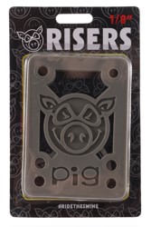 Pig Pile Shock Pad Skateboard Risers - grey