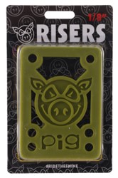 Pig Pile Skateboard Risers - olive